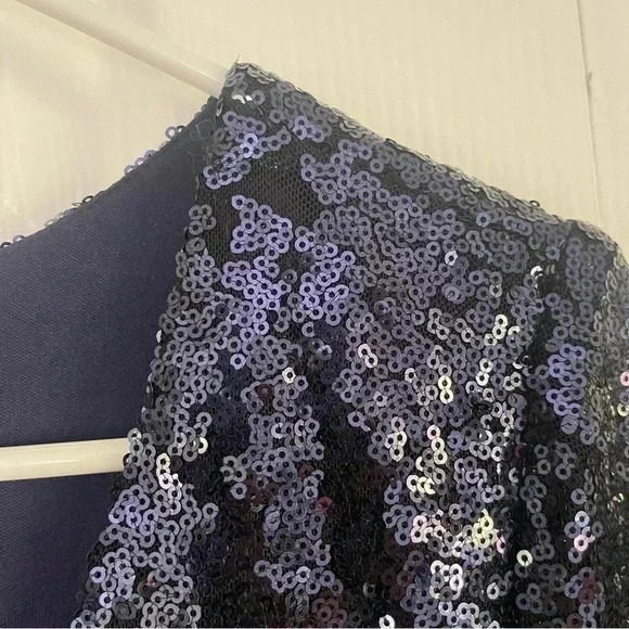 Lulu’s Sequin Shift Dress Navy Blue Size Small. Beautiful and comfortable. - Picture 4 of 11